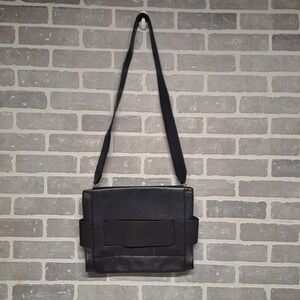 Cos Womens, Unisex Rare Shoulder Leather Magnetic Clouse Black Bag